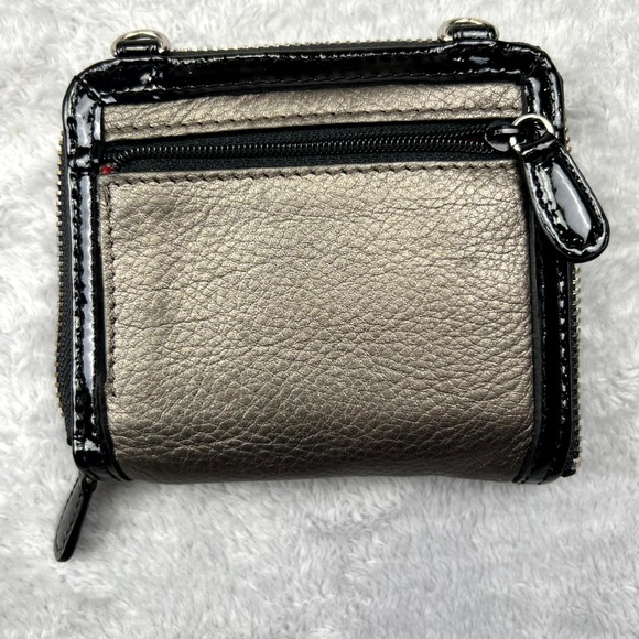 Brighton Womens Wallet Multicolor Leather Silver Pug Dog Studded Pockets Handbag - Picture 8 of 11